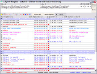 ECSync! · Hauptfenster